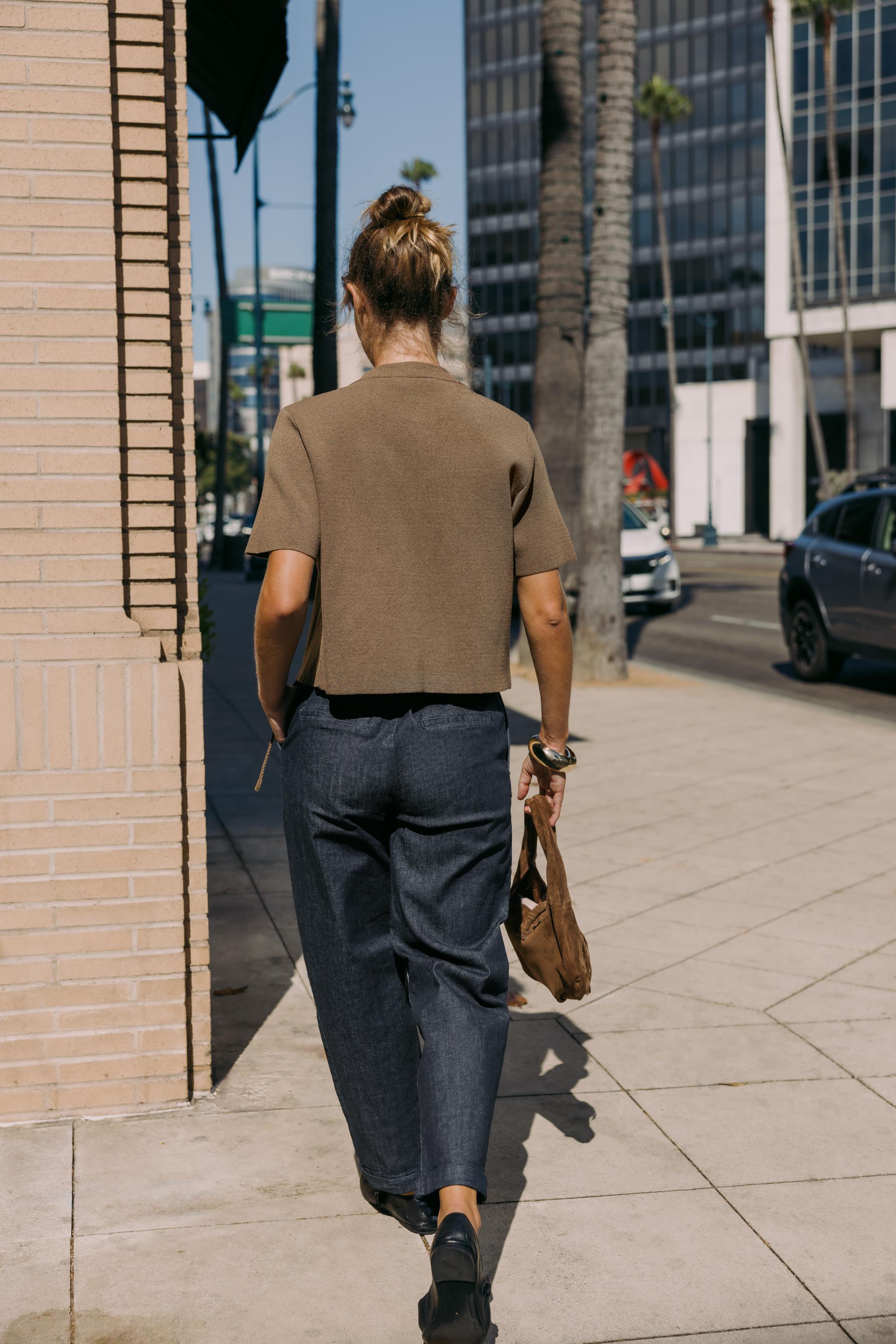 Z1975 BRAIDED BELT CHINO DENIM PANTS